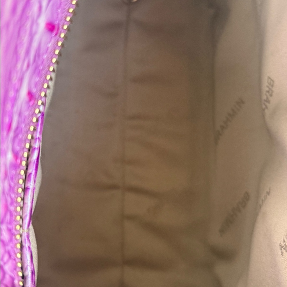 Brahmin Purple Satchel Bag Elegant and Functional. - Picture 7 of 7